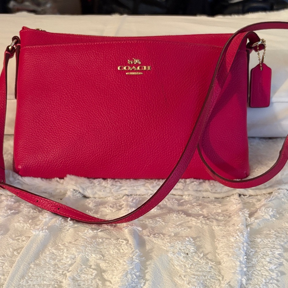 Coach Vibrant Pink Crossbody Bag